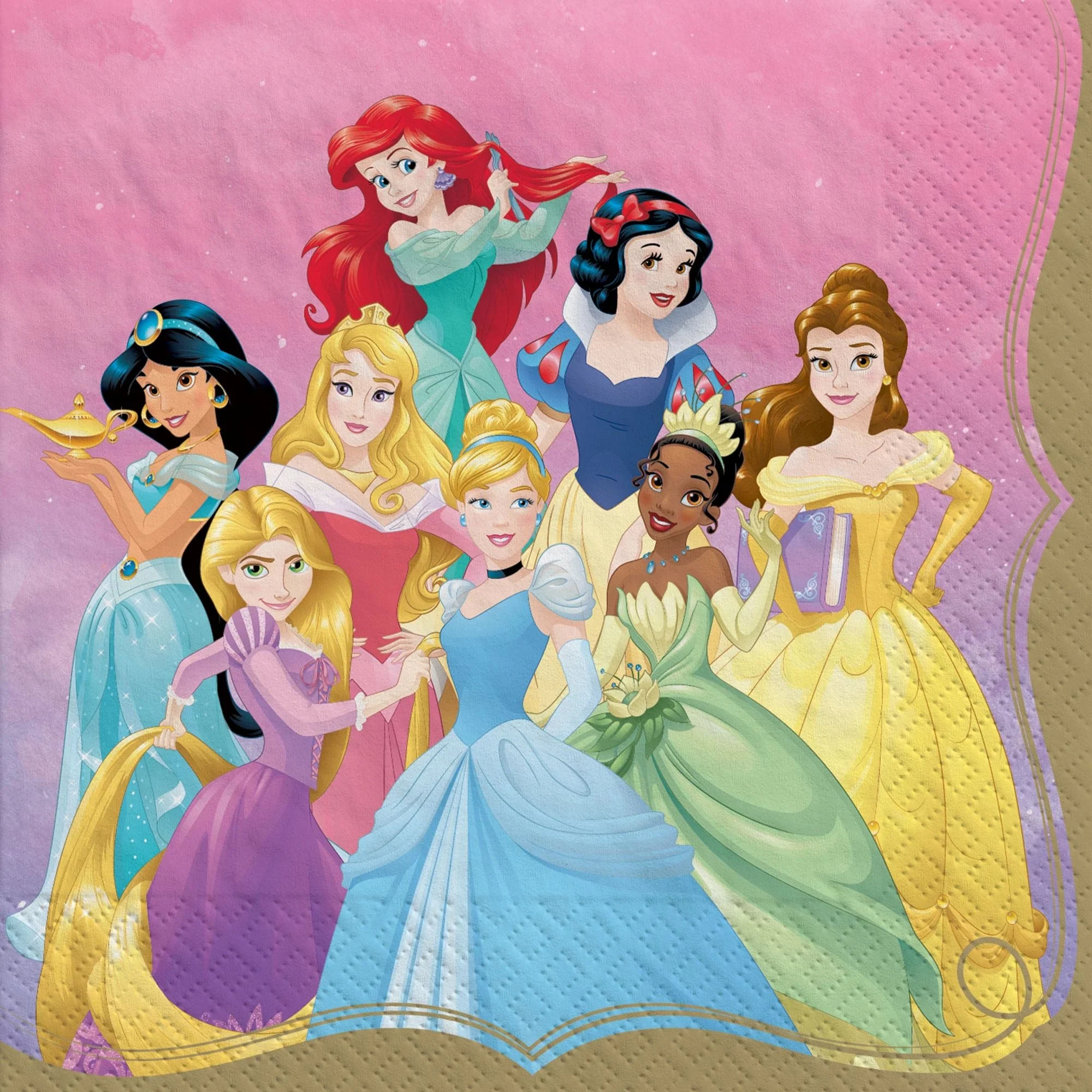 Once Upon A Time Birthday Small Beverage Napkins, 16 Count