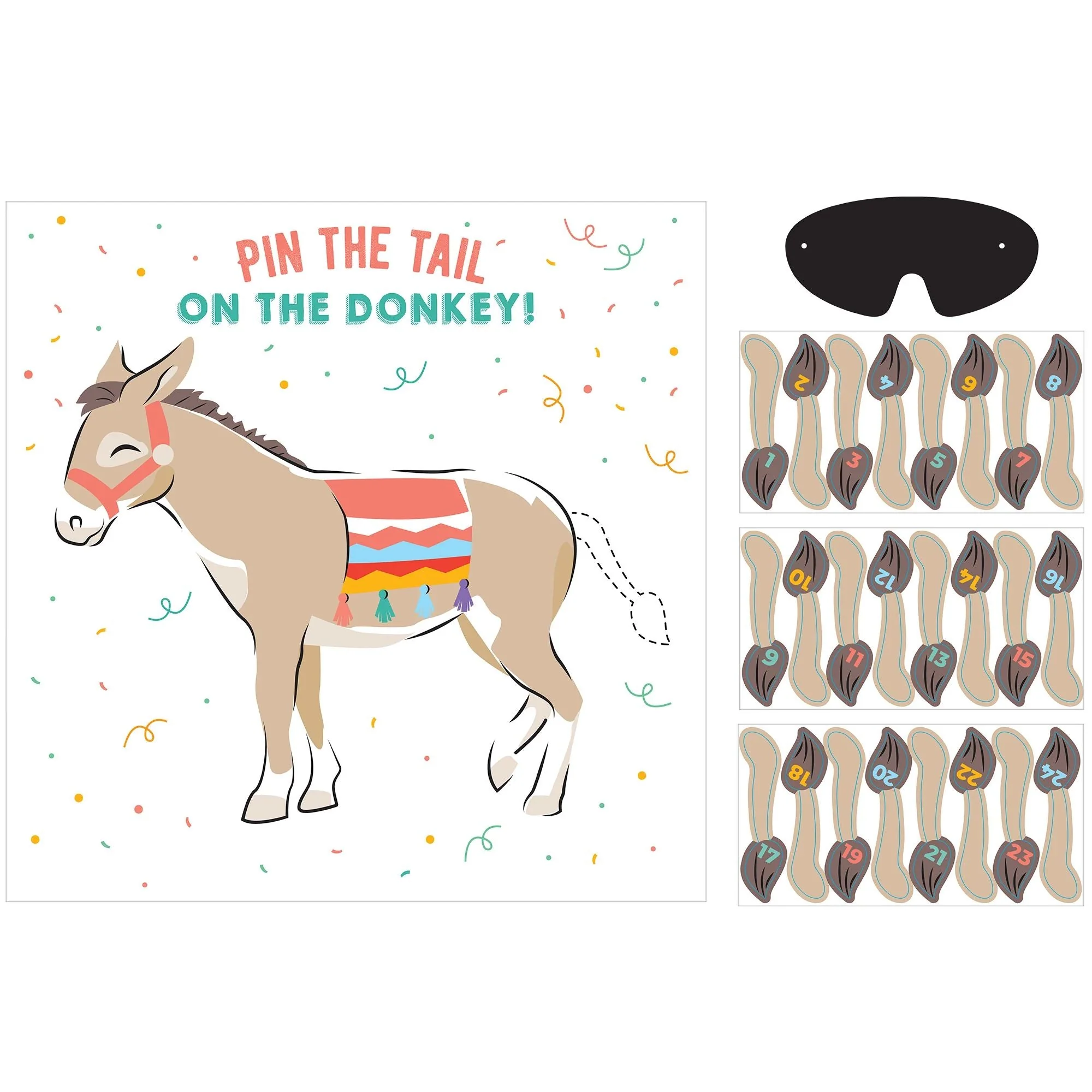 Pin the Tail on the Donkey Game, 1 Count