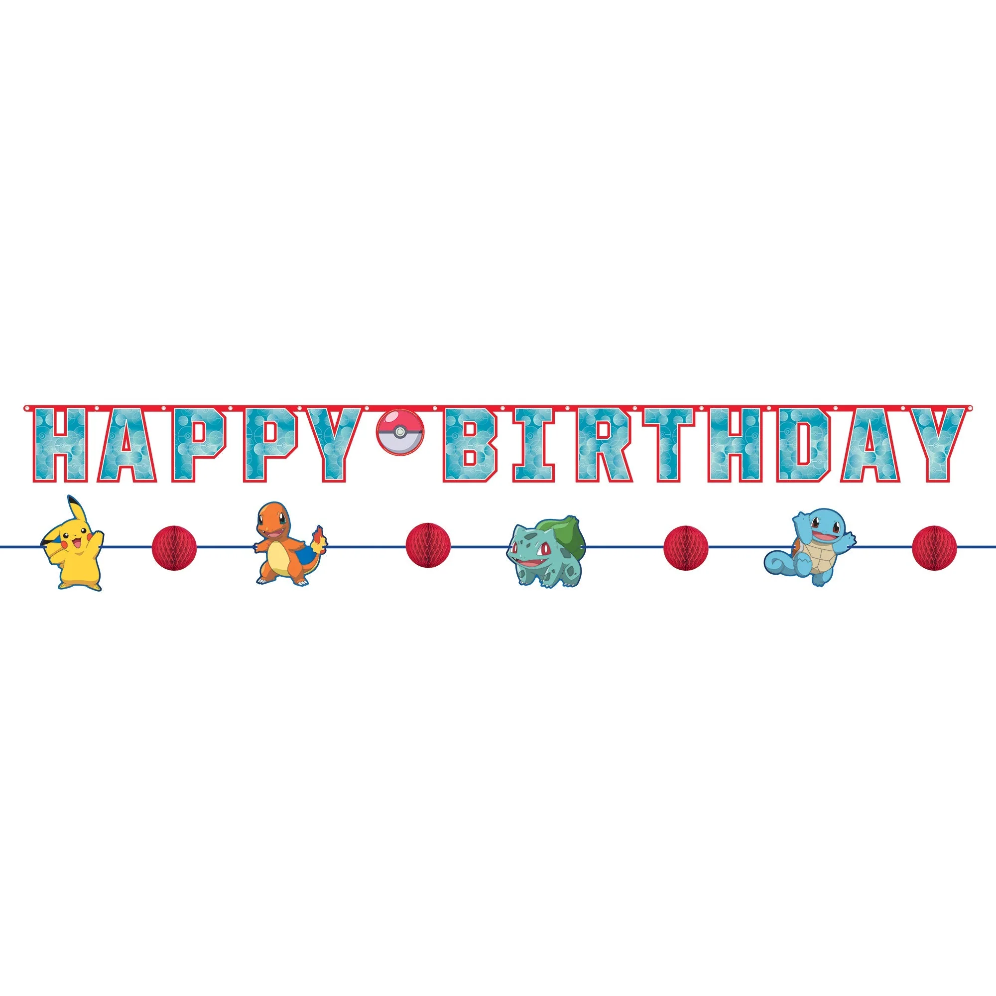 Pokémon Happy Birthday Letter Banner Kit, 2 Count