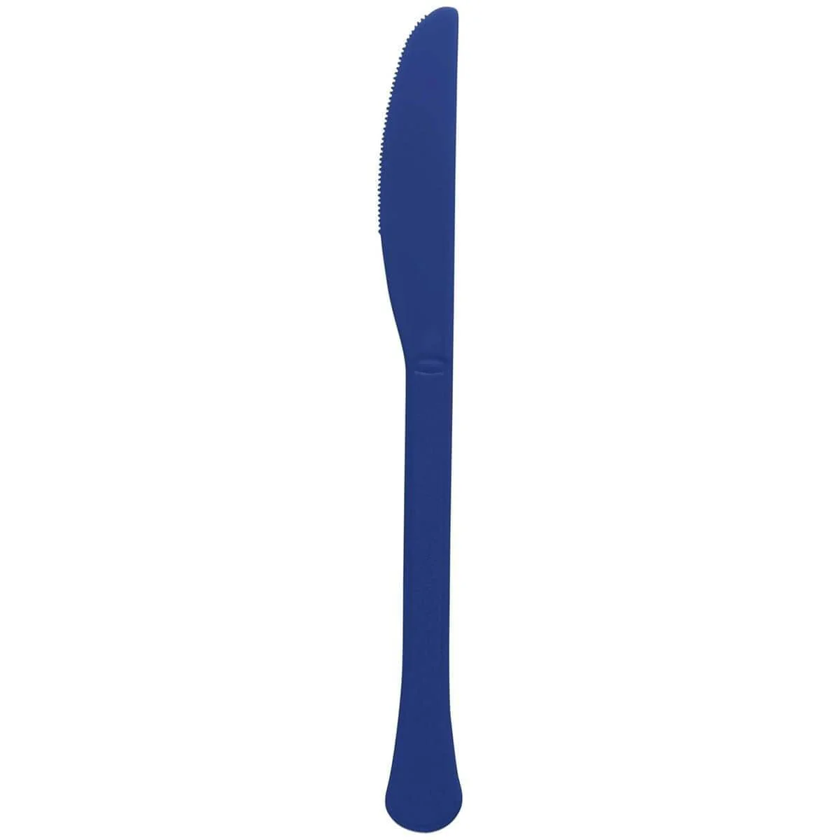 True Navy Plastic Knives, 20 Count
