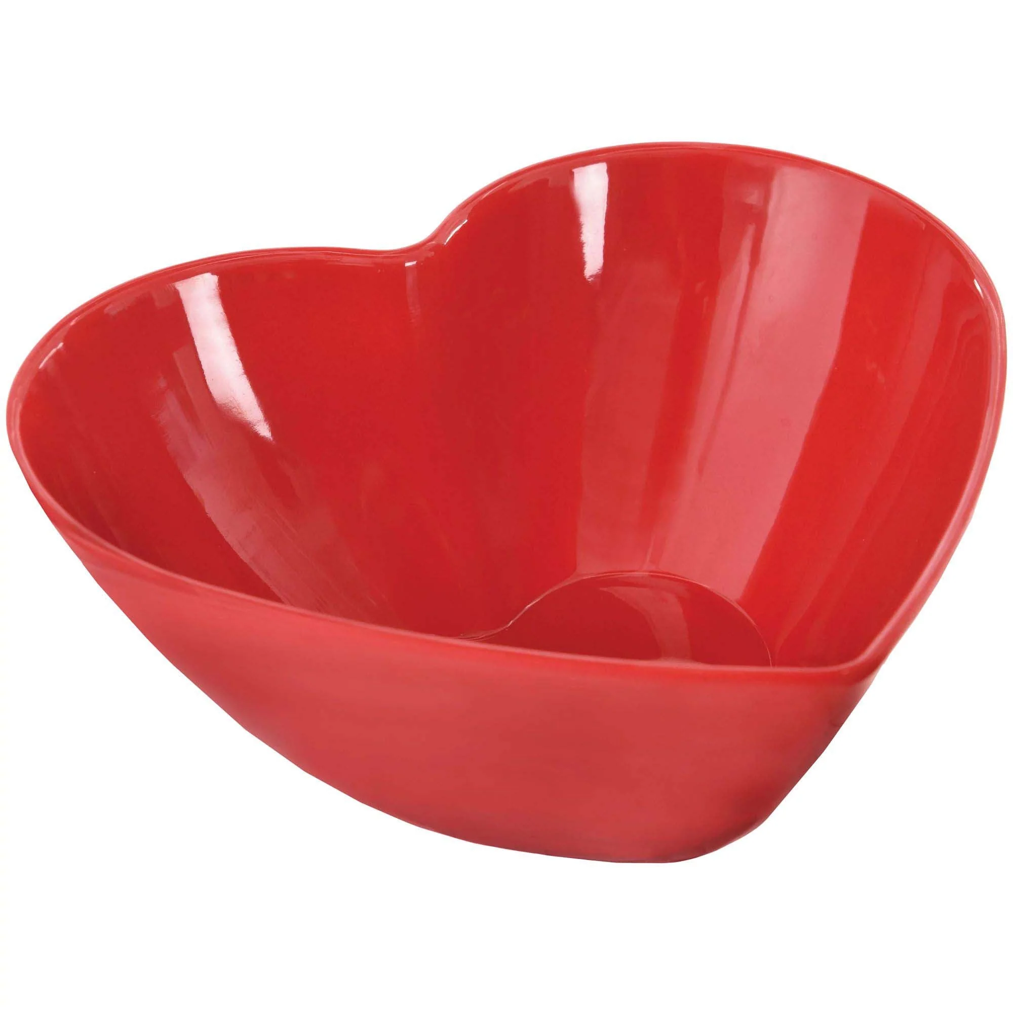 Red Heart Shaped Bowl, 7 Inches, 1 Count
