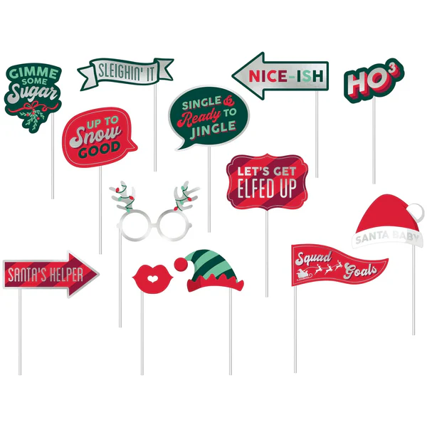 HO HO HO Christmas Photo Props