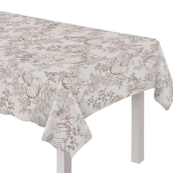 Pumpkin Printed Fabric Table Cover