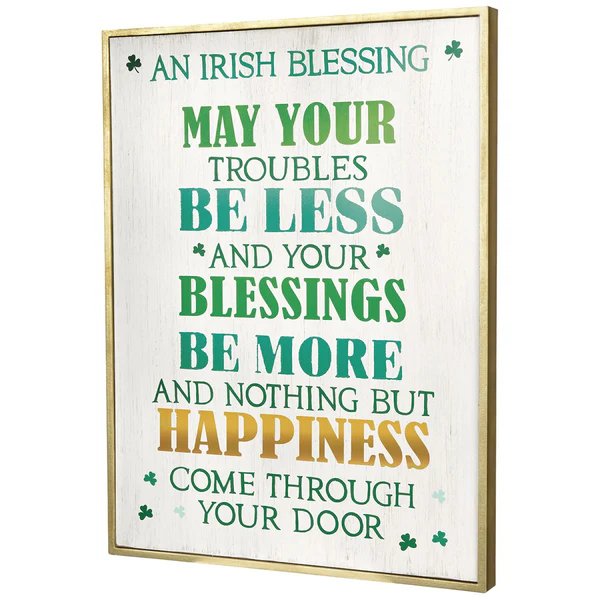 "An Irish Blessing" Plaque