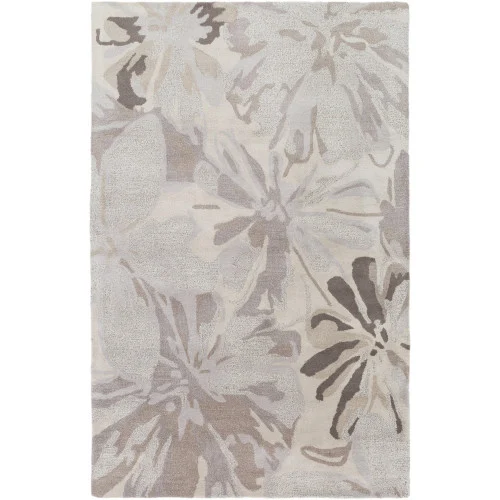 12' x 15' Brown and Gray Hand Tufted Contemporary Wool Area Throw Rug