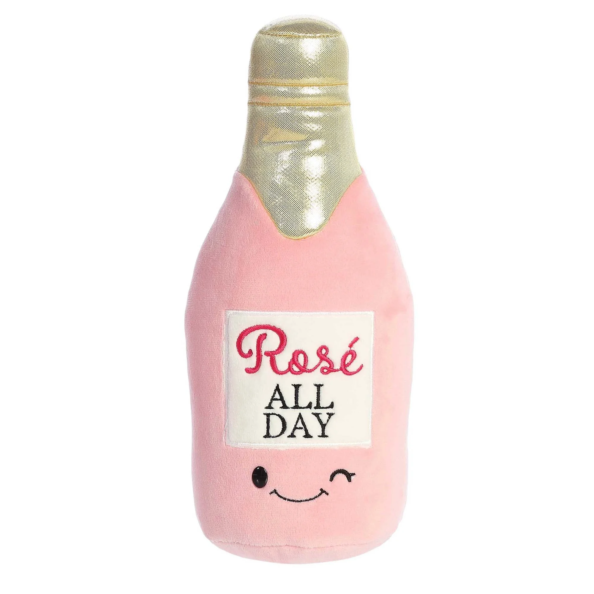"Rosé All Day" Wine Bottle Plush, 11.5 Inches, 1 Count
