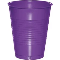 Solid Hot and Cold Disposable Drinking Party Tumbler Cups - 16 oz. - Club Pack of 240
