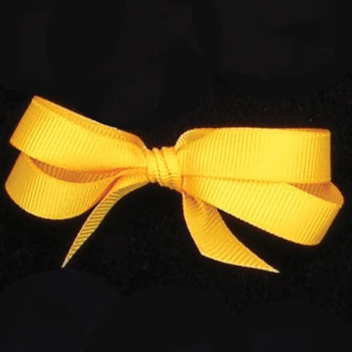 Yellow Woven Edge Grosgrain Craft Ribbon 1" x 88 Yards