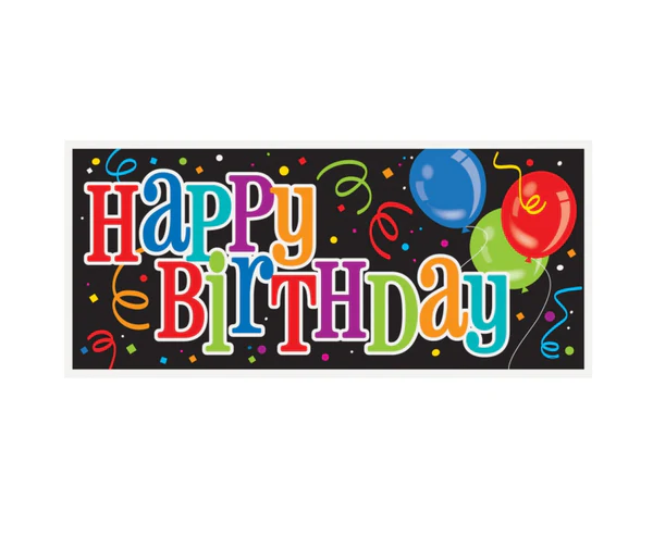 Bold Birthday Wall Banner60" x 27"