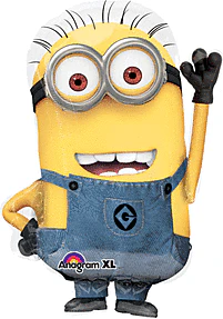 114 25" Minion Shaped Foil Balloon