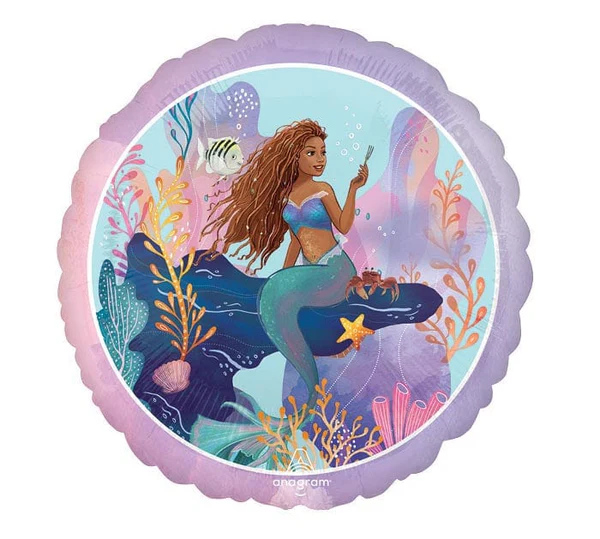 207A 17" LITTLE MERMAID LIVE ACTION FOIL BALLOON