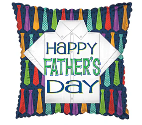 17" FATHER'S DAY TIES FOIL BALLOON