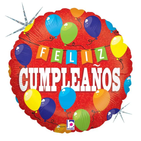 18" Fiesta de Cumpleaños Foil Balloon
