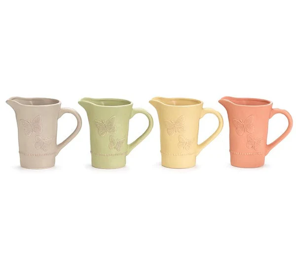 RAISED BUTTERFLIES MATTE PITCHER