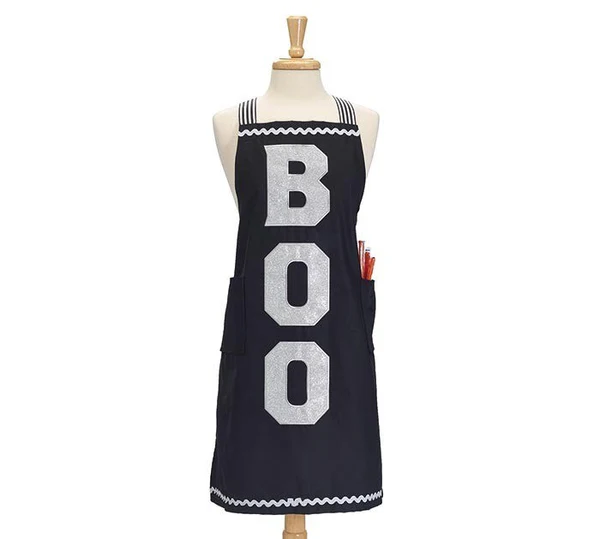 Halloween Boo Glitter Apron