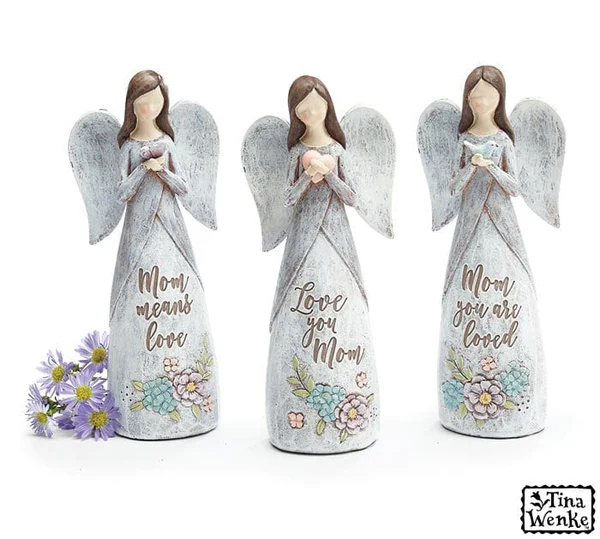 MOM MESSAGE ANGEL FIGURINES