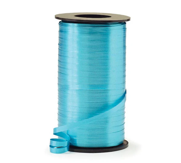 CRIMPED TURQUOISE CURLING RIBBON