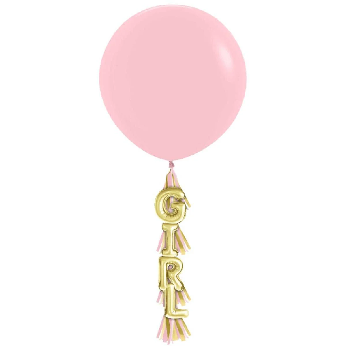 Girl Latex Balloon With Tassel