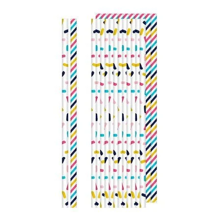The Dolly Parton Collection - Candy Stripes and Sprinkles Paper Straws