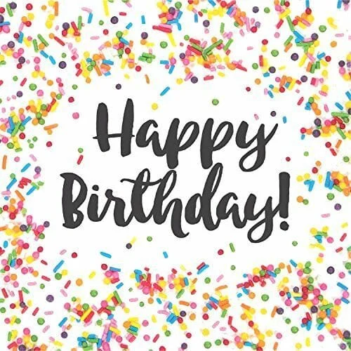 Sprinkles Birthday Napkins 6.5"