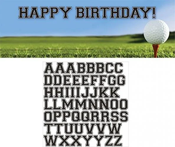 Custom sports birthday banner
