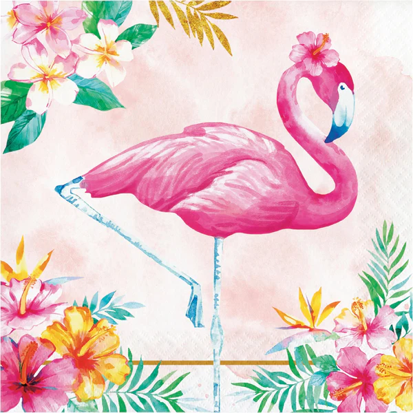 Flamingo Floral Lunch Napkin