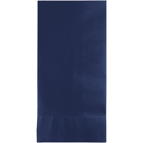 2-Ply Disposable Party Dinner Napkins - 8" - Navy Blue - Club Pack of 600
