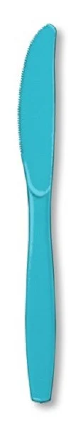 Reusable Party Knives - 7.5" - Bermuda Blue - Club Pack of 288