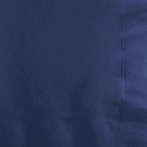 2-Ply Disposable Beverage Napkins - 5" - Navy Blue - Club Pack of 1200