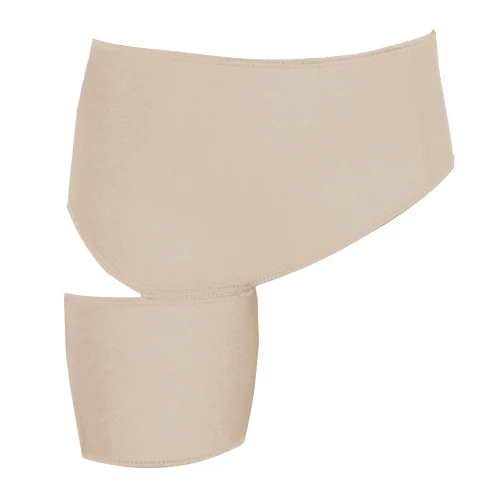 10" Nude Beige Solid Modern Style Adjustable Sport Thigh Sleeve