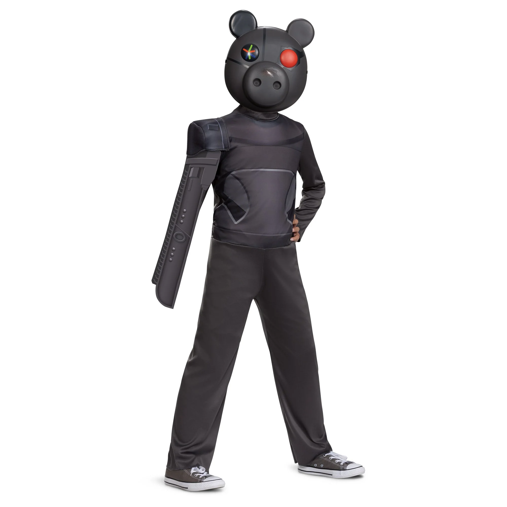 Piggy Robby Classic Costume for Kids, Black Jumpsuit