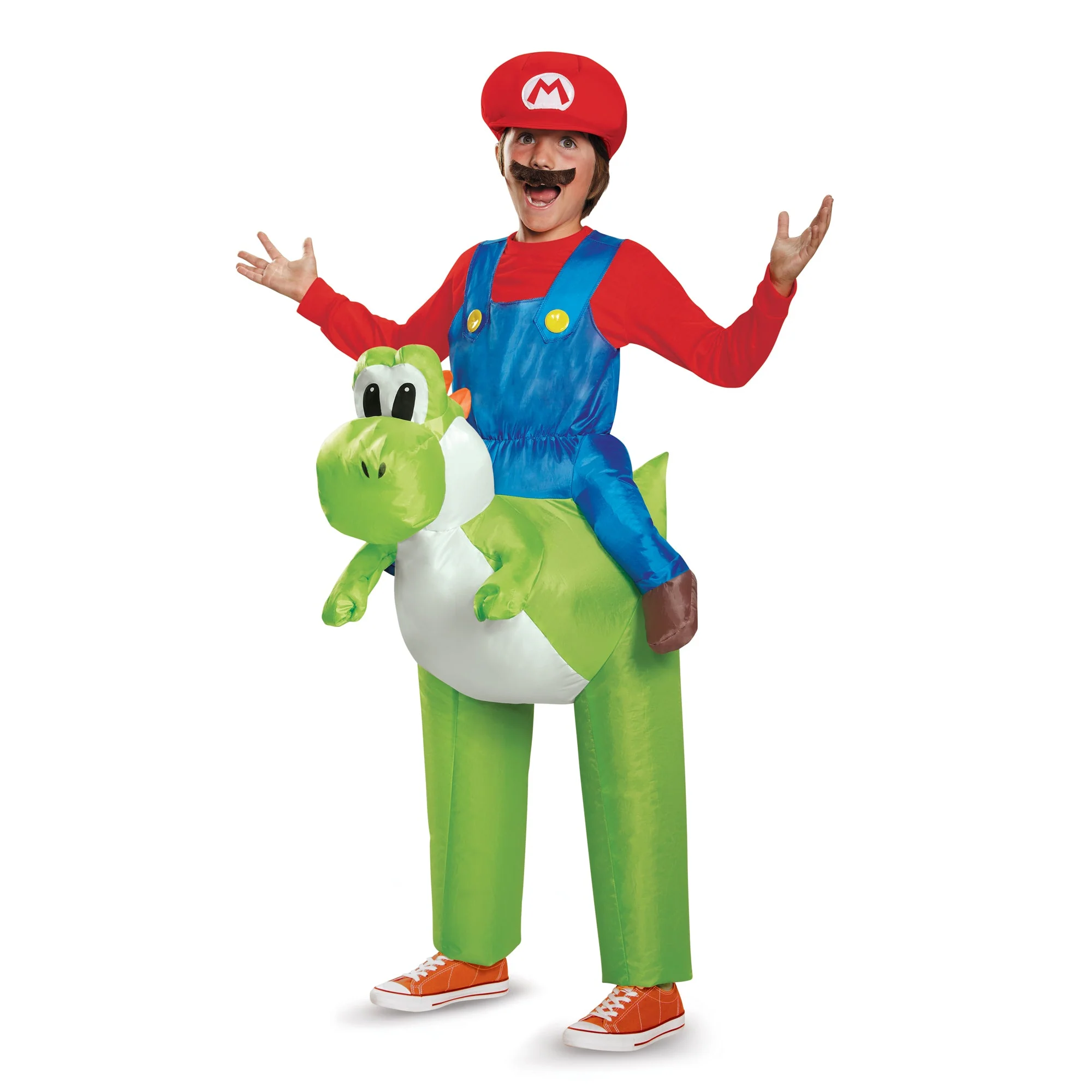 Super Mario Bros Mario Inflatable Costume for Kids, Nintendo