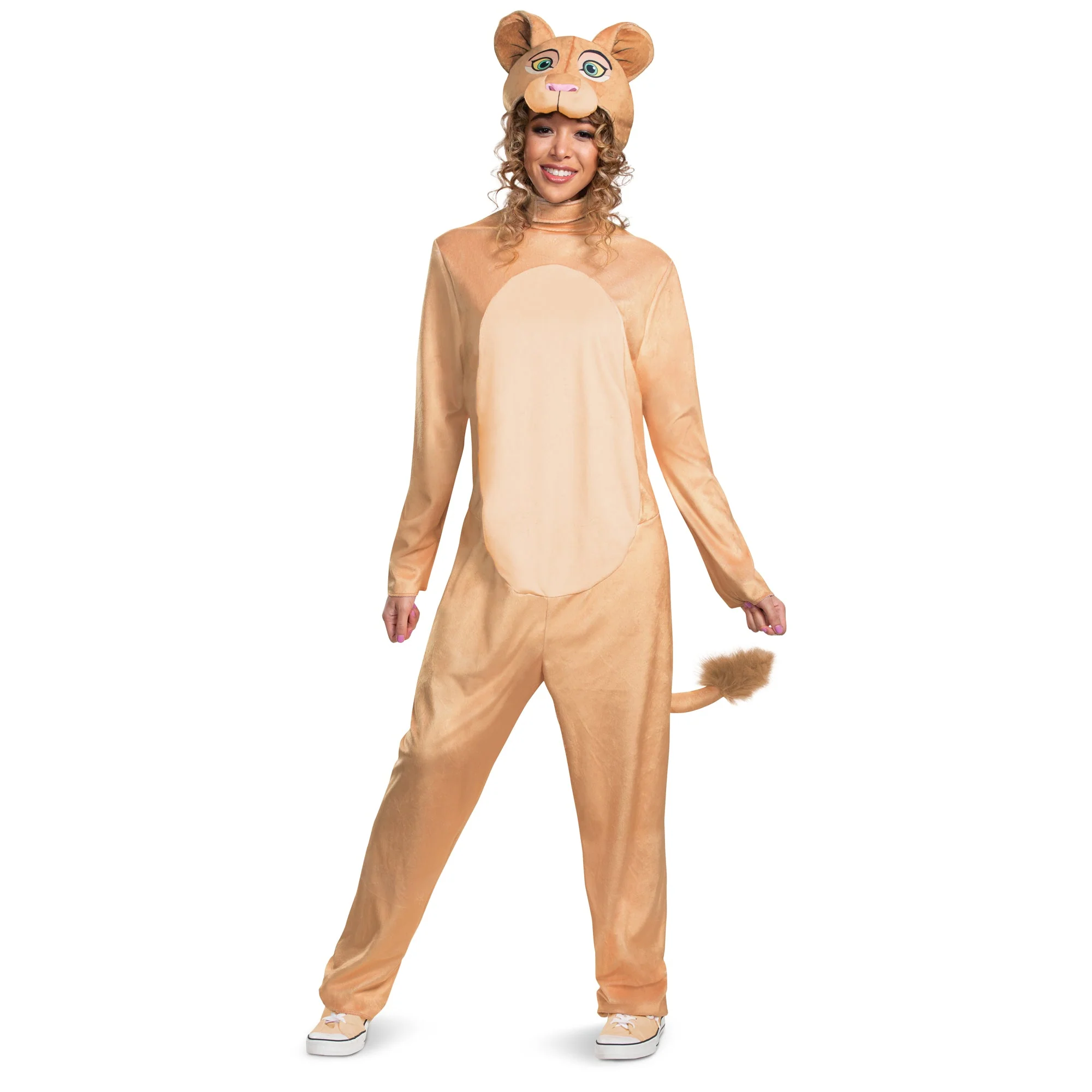 The Lion King Nala Costume for Adults, Disney, Tan Jumpsuit