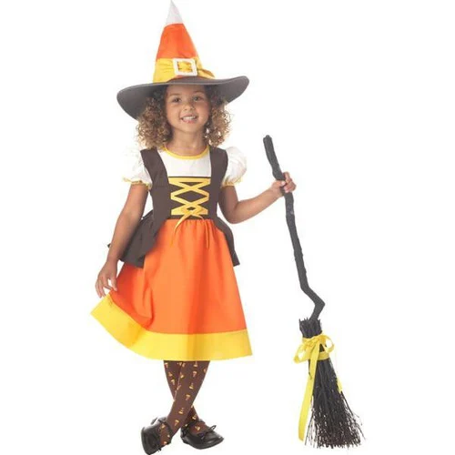 Toddler Orange and White Candy Corn Halloween Costume - Size 3t-4t