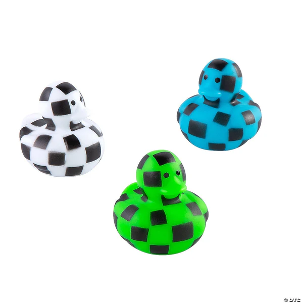 Checkerboard Rubber Ducks