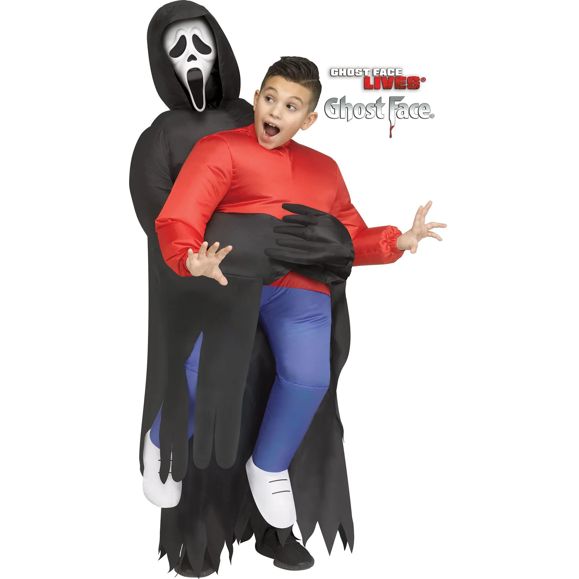 Scream Ghost Face Inflatable Costume for Kids