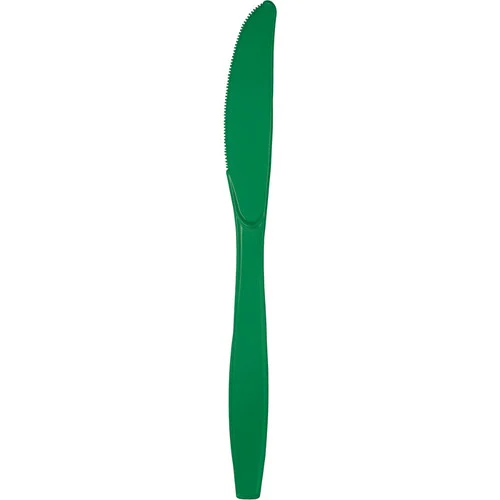 Reusable Party Knives - 7.5" - Emarald Green - Club Pack of 288