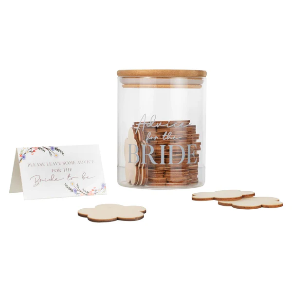 Ginger Ray Advice Jar w/ Wooden Discs
