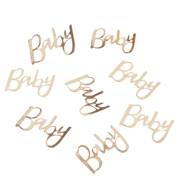 Ginger Ray Gold Baby Confetti