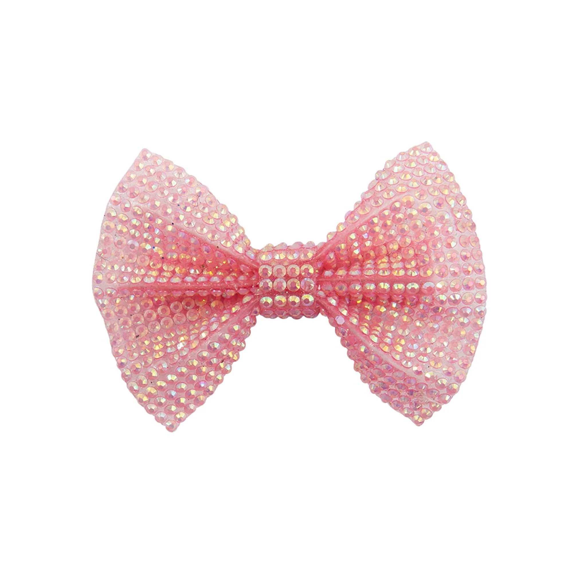 Boutique Pink Gem Bow Hairclip for kids , 1 Count