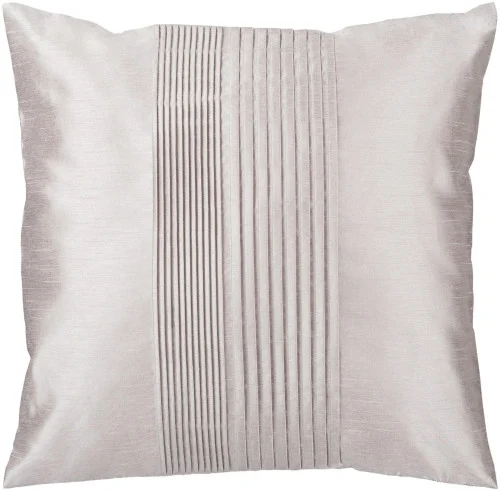 18" Smokey Gray Tuxedo Pleats Decorative Throw Pillow - Polyester Filler