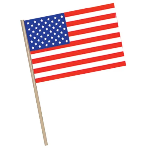 Club Pack of 144 Patriotic Themed Red, White and Blue American Flag Party Decorations 22"