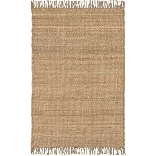 10' x 13.5'Rural Retreat Tan Brown Reversible Hand Woven Jute Area Throw Rug