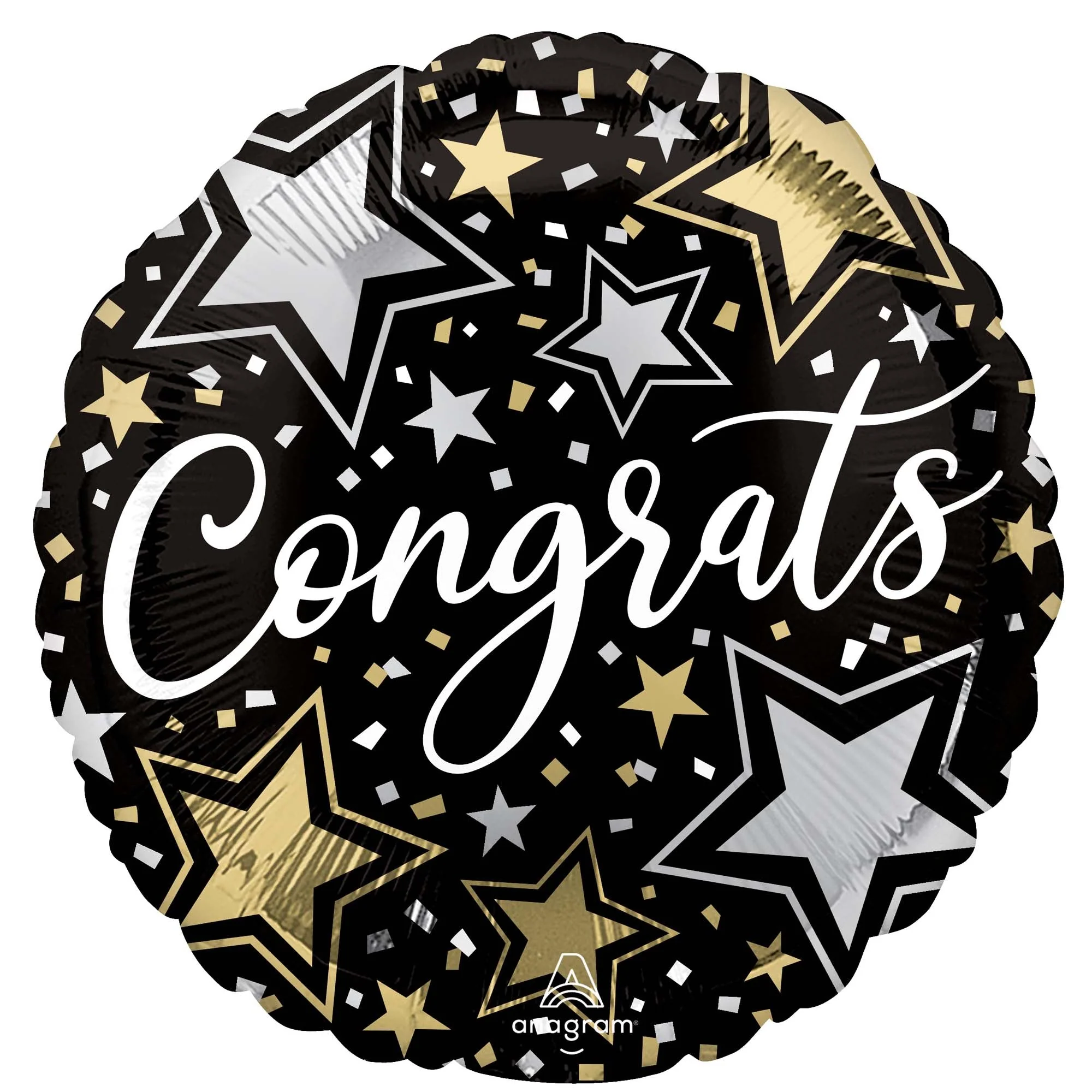 Congrats Star Foil Balloon, 18 Inches, 1 Count