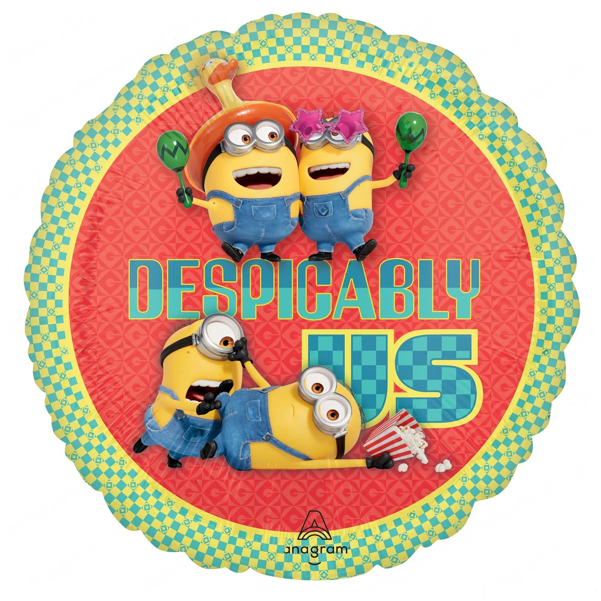 Despicable Me 4 Round Foil Balloon, 18 Inches, 1 Count