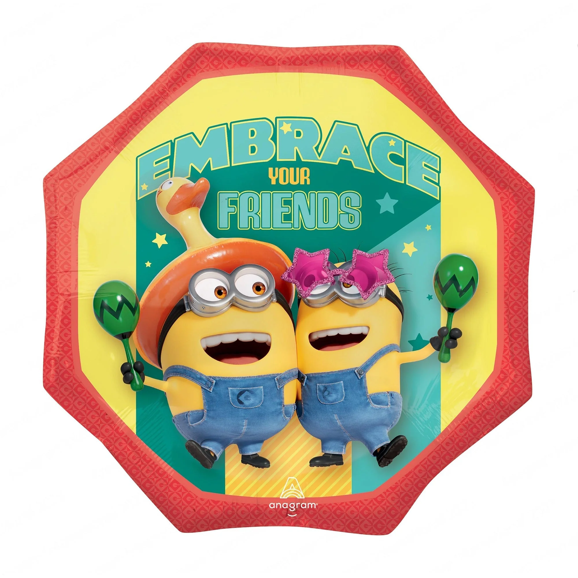 Despicable Me 4 Supershape Foil Balloon, 22 Inches, 1 Count