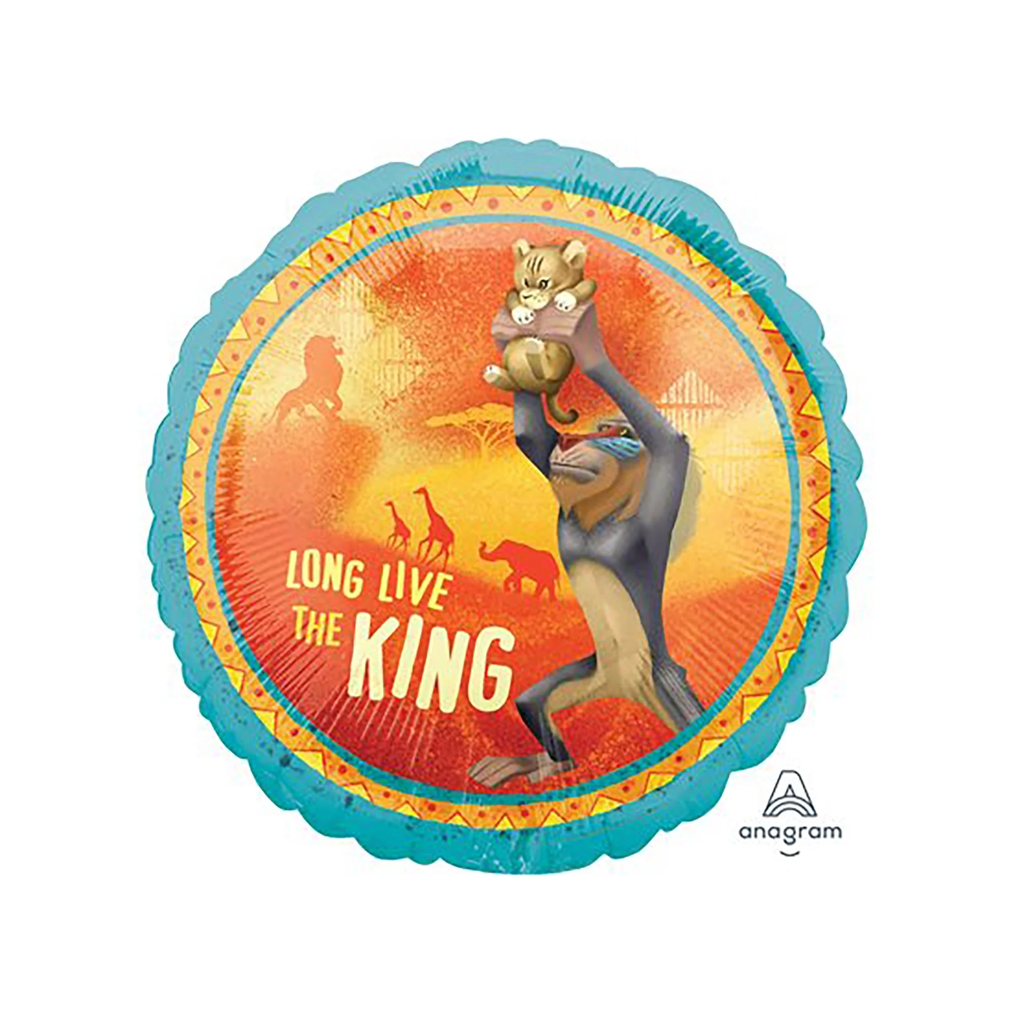 Lion King Round Foil Balloon, 18 Inches, 1 Count