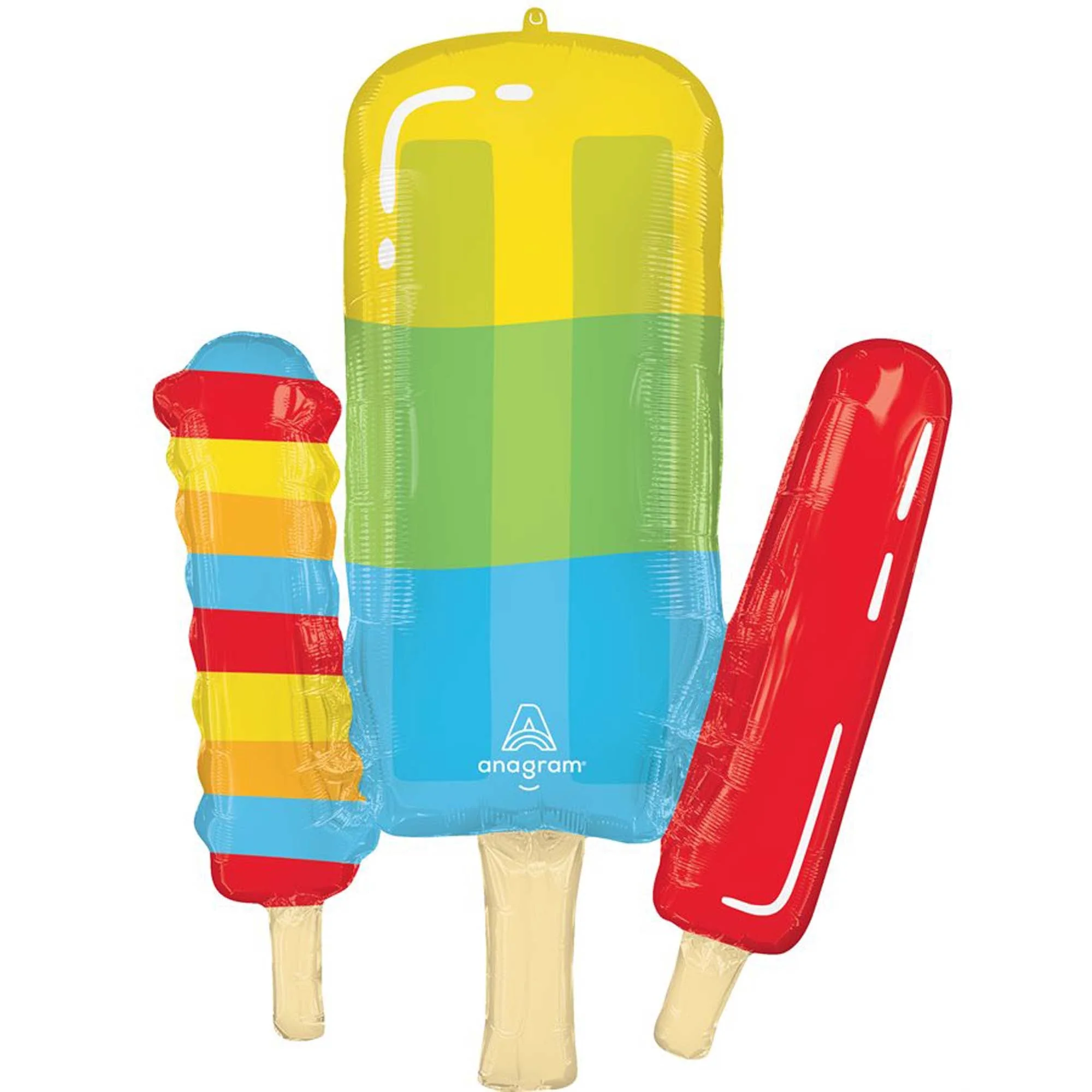 Popsicle Supershape Foil Balloon, 27 Inches, 1 Count