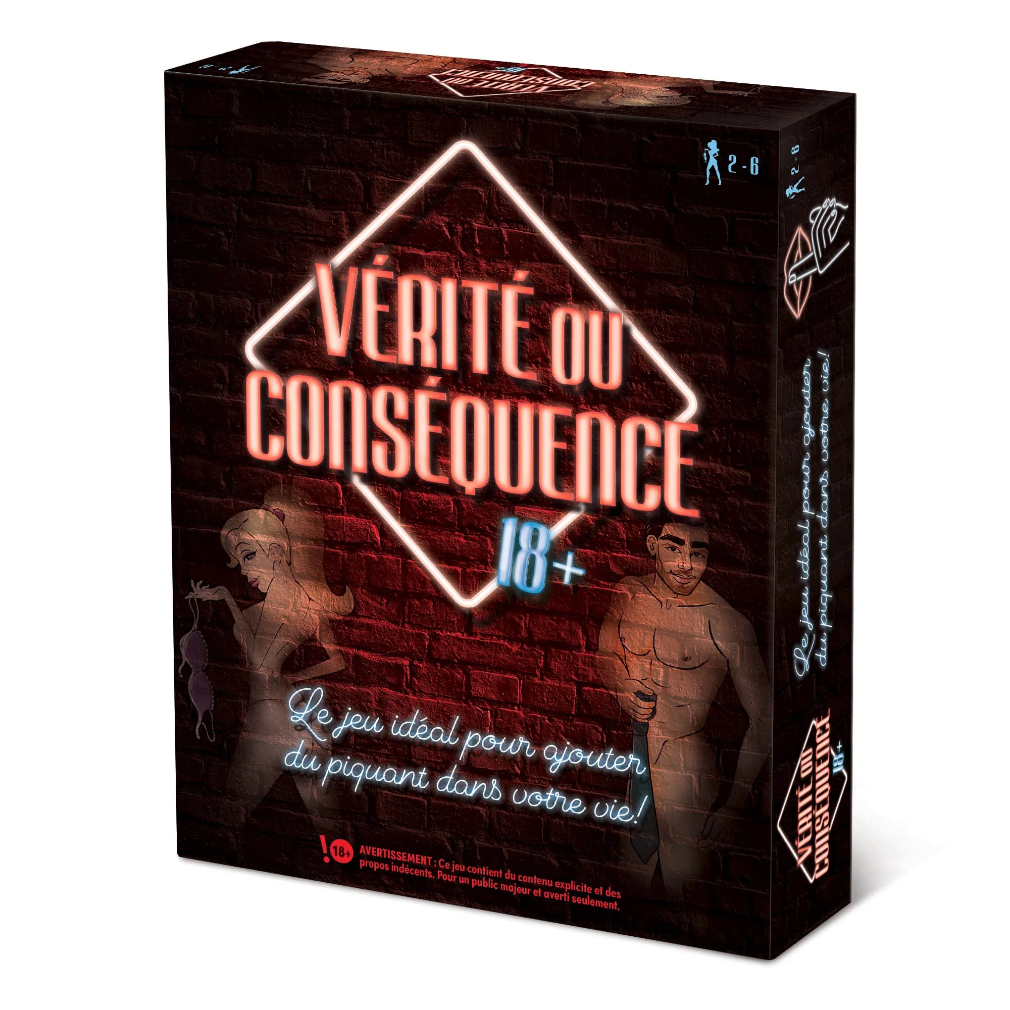 Vérité ou conséquence 18+ Game, French Version, 1 Count