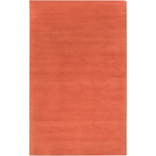 6' x 9' Rogue Love Rust Wool Area Throw Rug